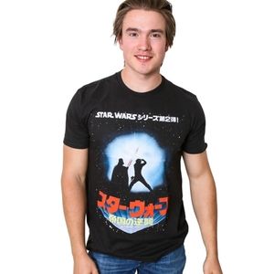 Star Wars Unisex Black Short Sleeve Japanese Graphic T-Shirt Size Small 🐈